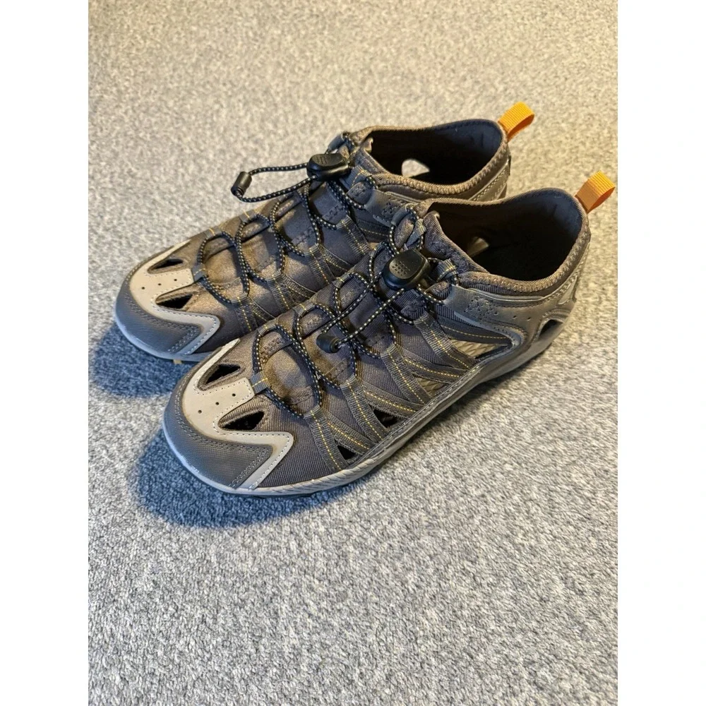 Eddie Bauer Men's Arvada Sandals Bungee Lace Hiking Brown Grey 9M